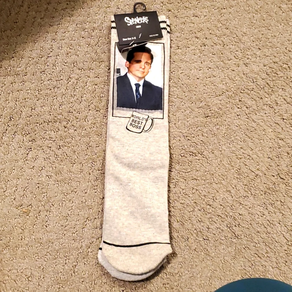 VINTAGE/ NEW THE OFFICE / MICHEAL SCOTT socks NEW WITH TAGS